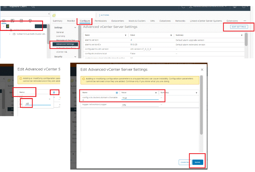 Imagen que muestra la configuración y las opciones del modo de retirada