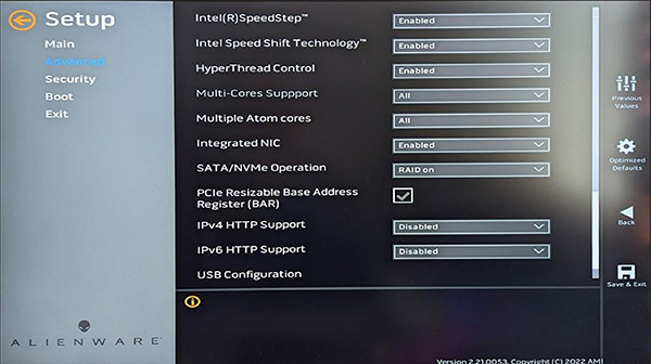 BIOS-BAR-Informationen