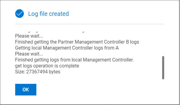File di registro creato