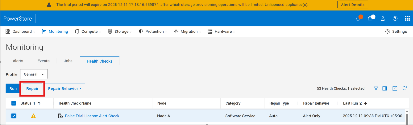 Графический интерфейс пользователя PowerStore Manager