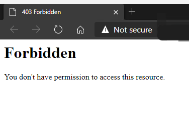 403 Error prohibido