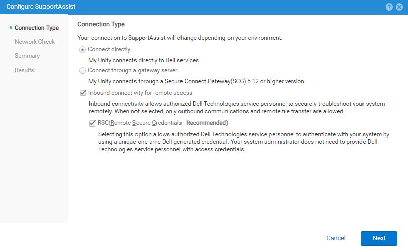 Configurar o SupportAssist.