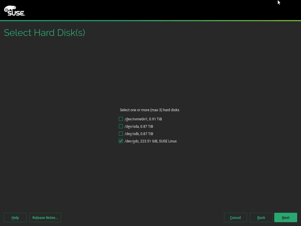 Hard Drive Selection
