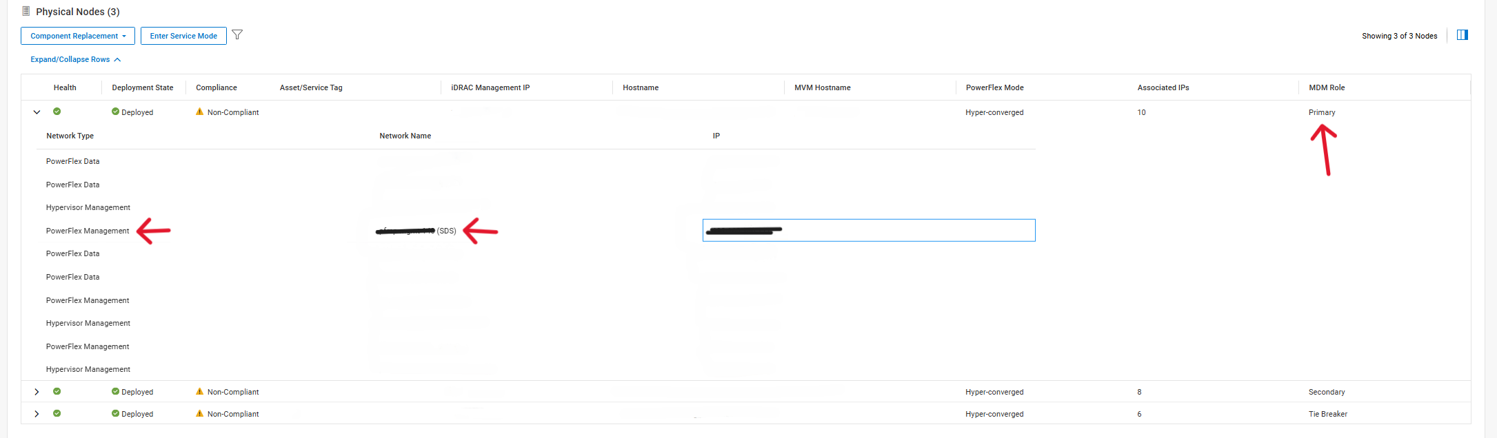 Recherchez « PowerFlex Management » dans la colonne « Network Name »