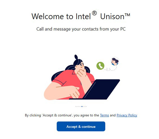 Click Accept and Continue Button