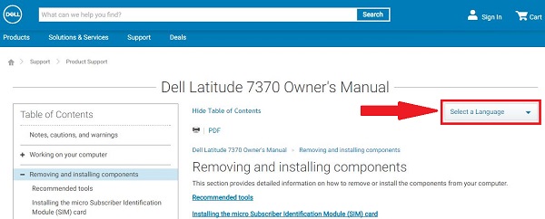 Sélectionner une langue