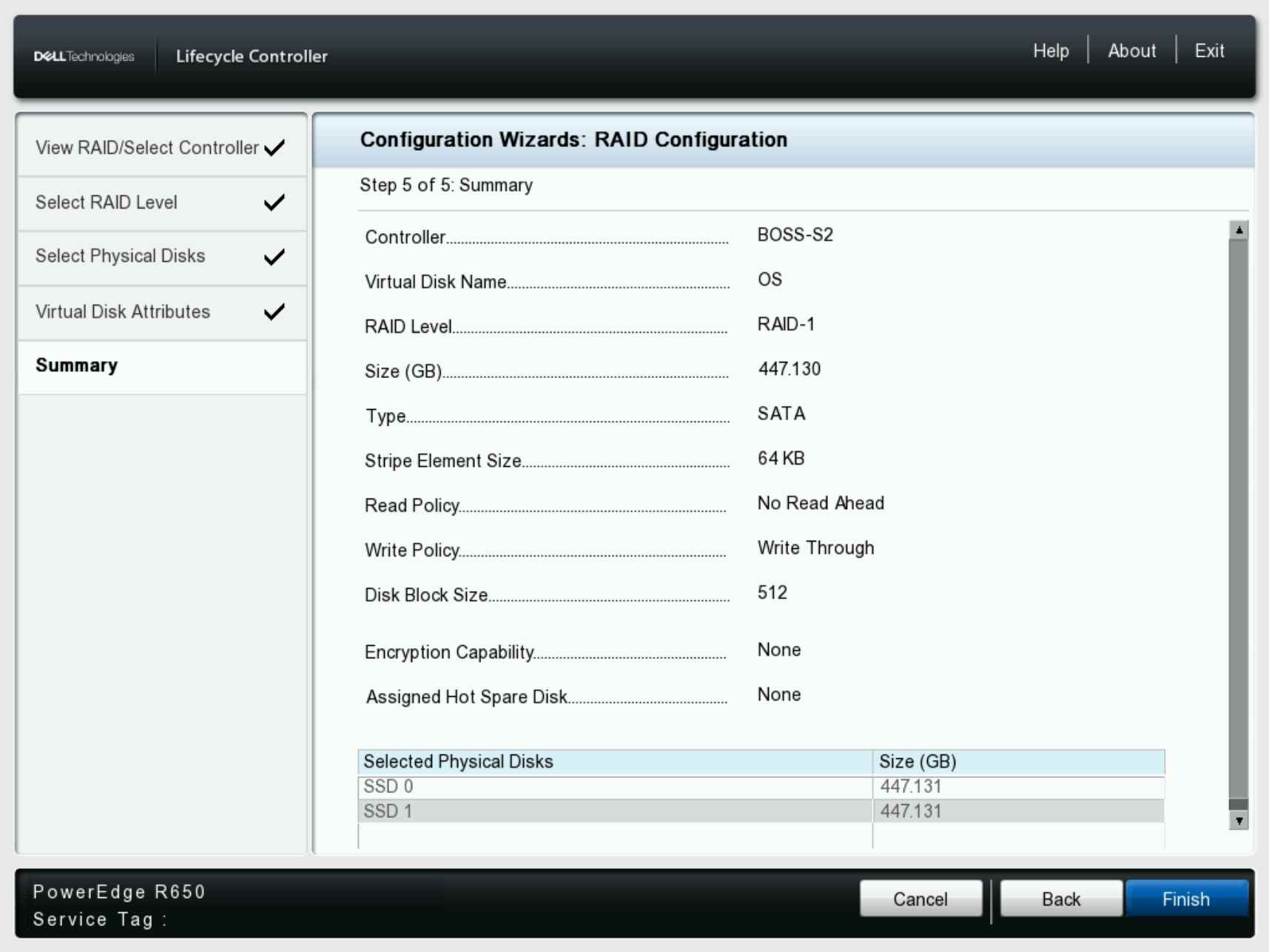 Review the Storage Summary