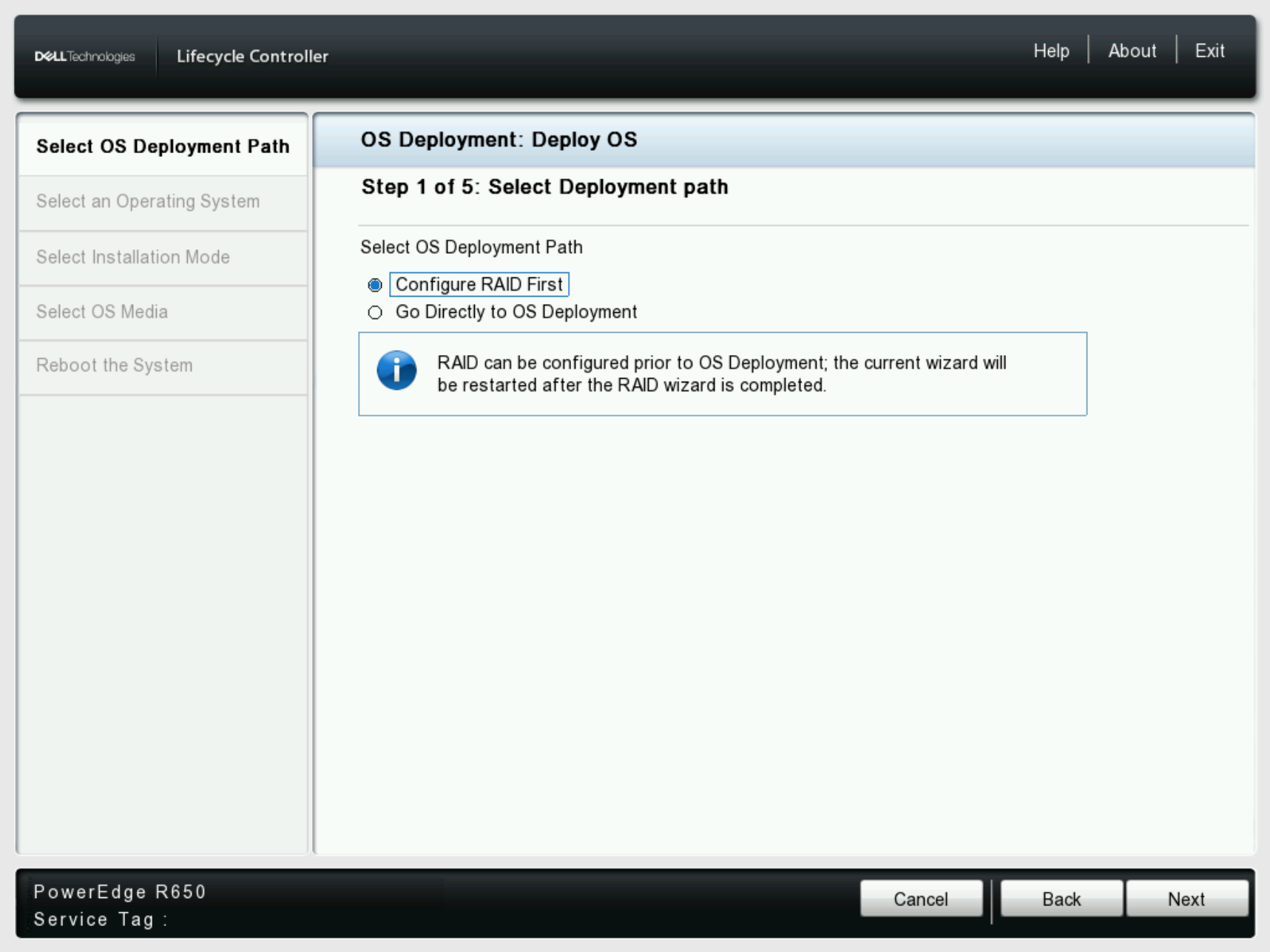 Najpierw skonfiguruj RAID