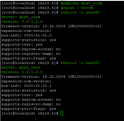 command output version list