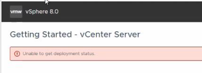 Error: Bereitstellungsstatus kann nicht abgerufen werden