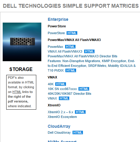 E-lab page with products listed