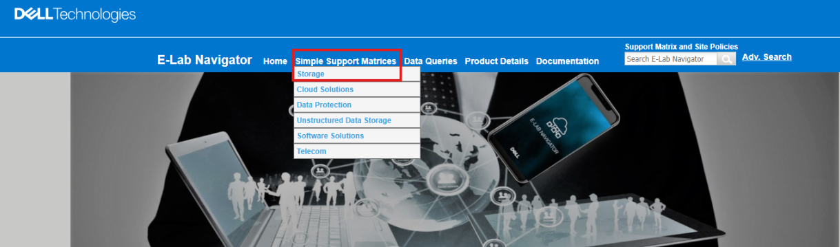 Home page dell'E-lab