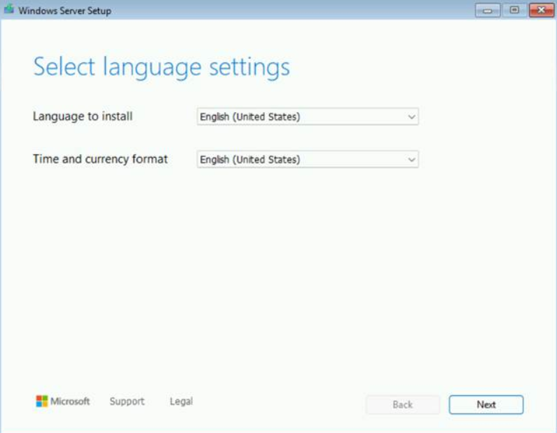 Language Selection screen not shown