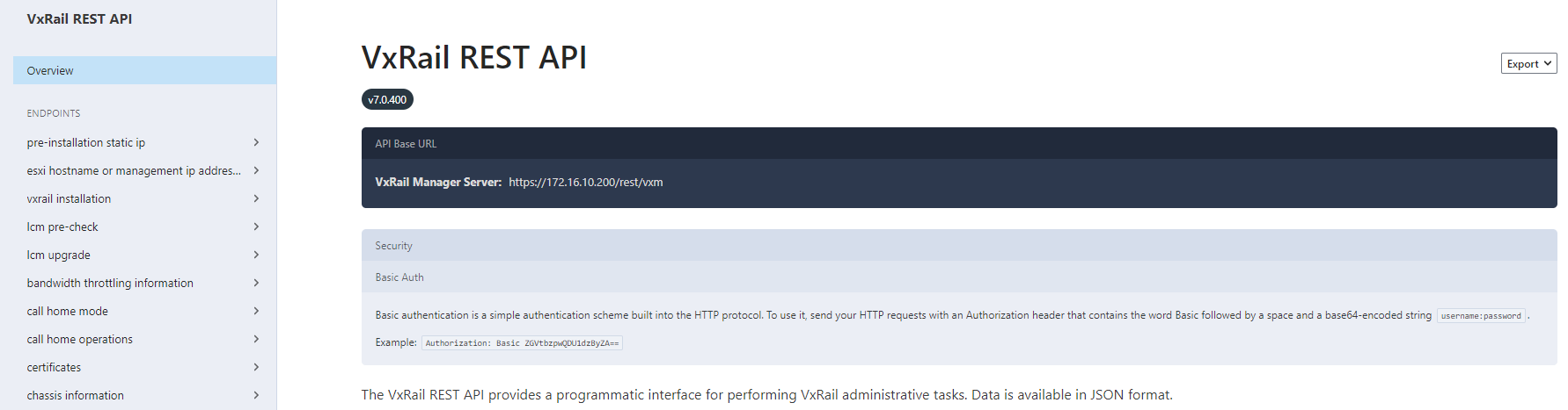 Screenshot of API URL becoming&nbsp;https://172.16.10.200/rest/vxm/api-doc.html