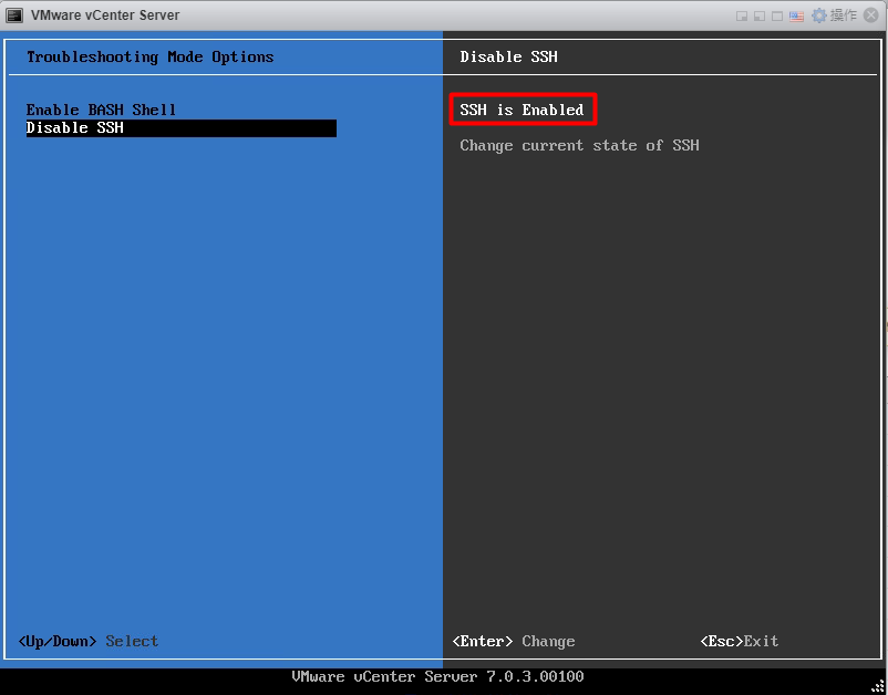 SSH is Enabled