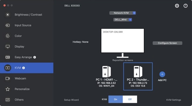 Display singolo (funzione PBP disattivata)