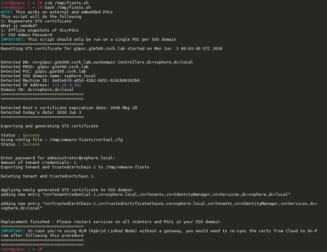 Domaine de gestion vCenter