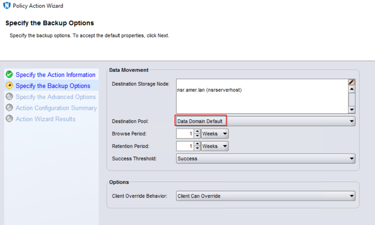 NetWorker Management Console