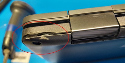 Zerbrochenes Plastik