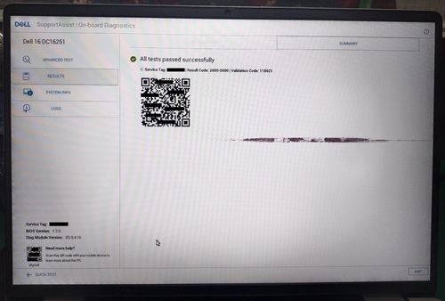 液晶屏上的压力标记示例 3