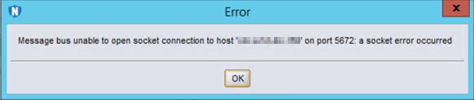 Error Message Concerning Socket Connection