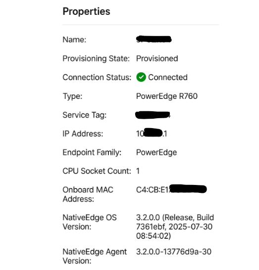 Proprietà del sistema endpoint