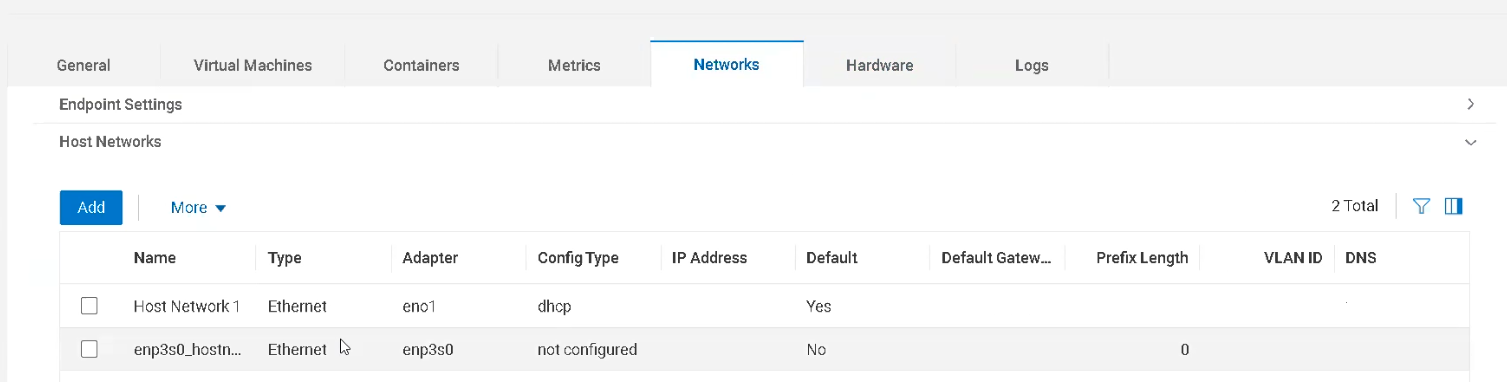 Host Network overview