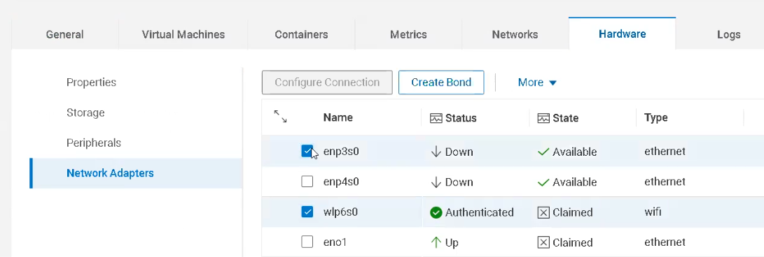 option to create a bond is available.