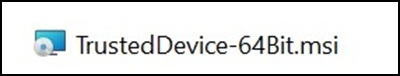 Windows Gezgini, TrustedDevice-64Bit.msi