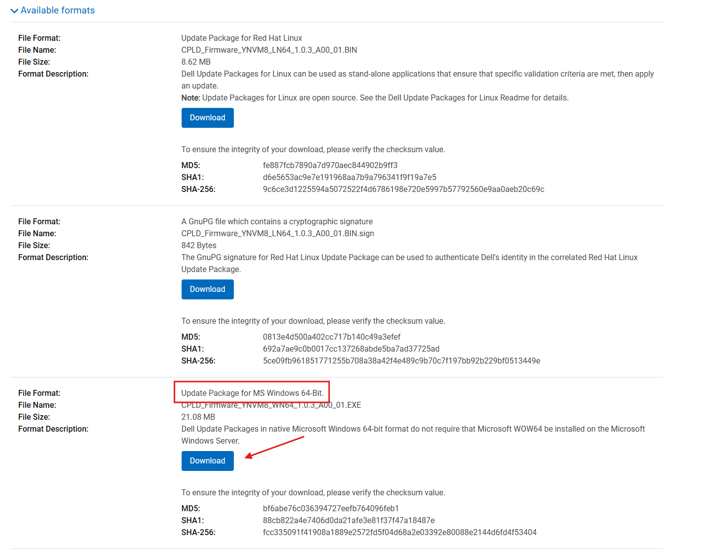 Eksempel på download af filtype