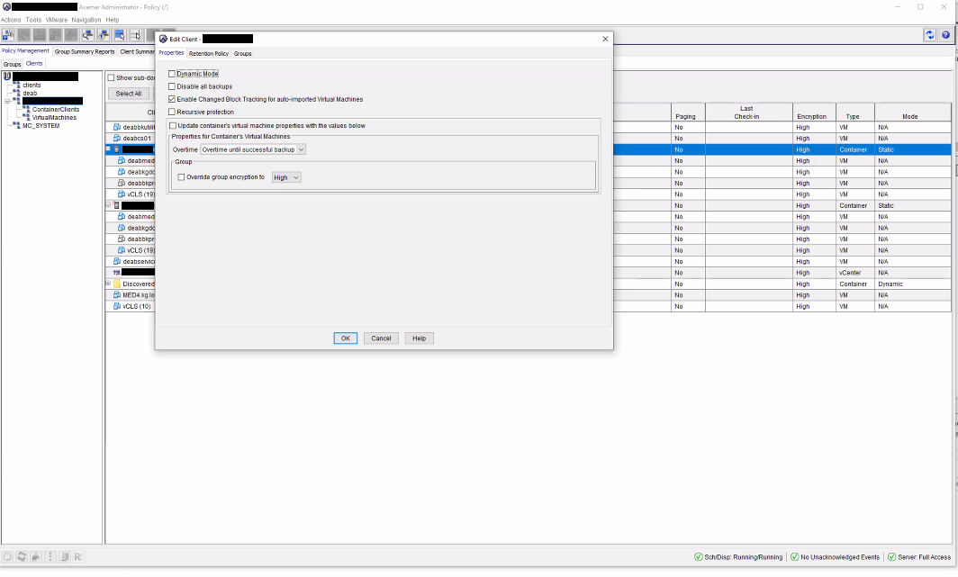 Экран «Edit Client»