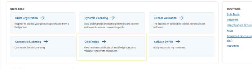 My Account interface